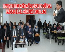 Bahl Belediyesi 3 Aralk dnya engelliler gnn kutlad
